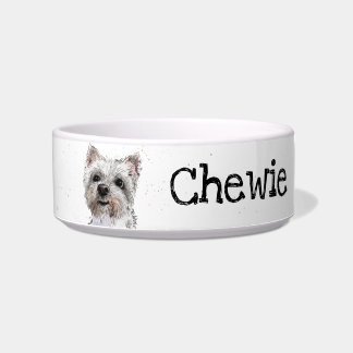 Écuelle Westie, West Highland Terrier personnalisable Bowl