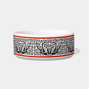 Écuelle White Tree Motif en céramique Petit bol de chien