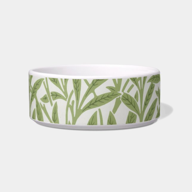 Écuelle William Morris Green Floral Botanical Pattern (Devant)