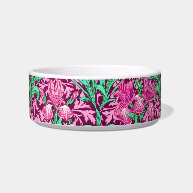 Écuelle William Morris Irises, Fuchsia, rose et vin (Droite)