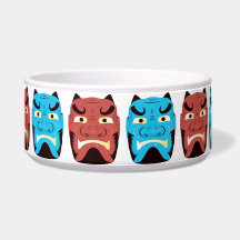 Yokai Oni Demon Pet Bowl Personnalisé