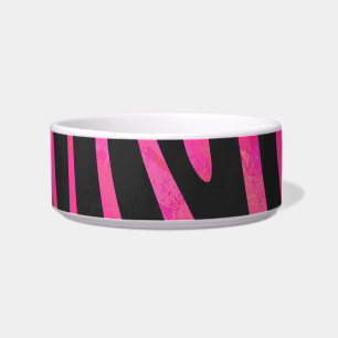 Écuelle Zebra noir et rose chaud