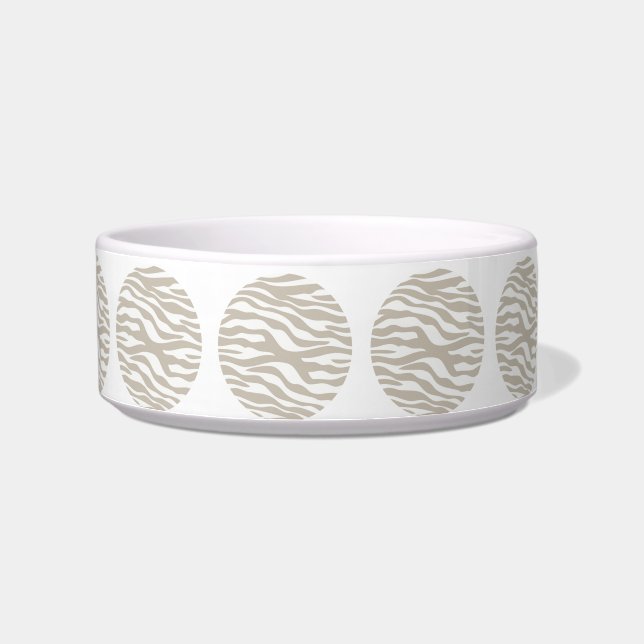 Écuelle Zebra Print Pois Cat Bowl (Gauche)