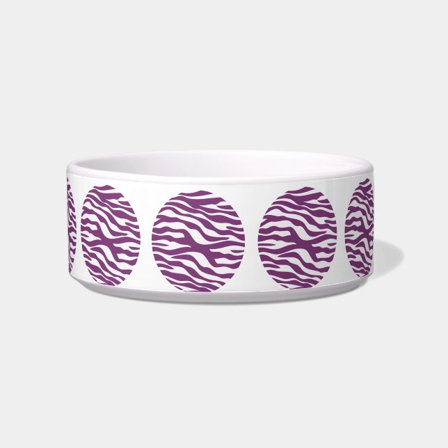 Écuelle Zebra Print Pois Cat Bowl (Gauche)