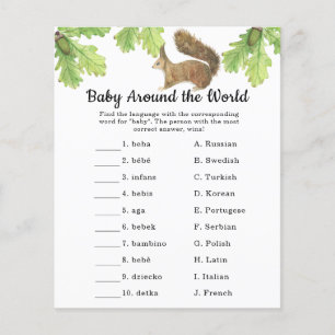 Écureuil - Bébé autour du monde jeu