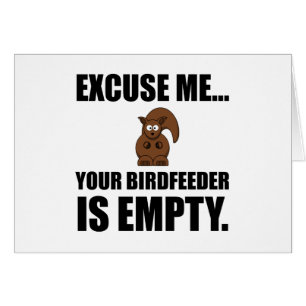 Écureuil Birdfeeder vide