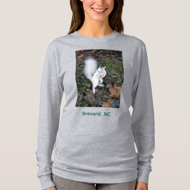 Écureuil blanc de Brevard - T-Shirt à manches long (Devant)