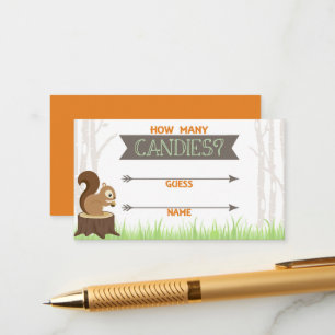 Écureuil de bois Combien de bonbons Guides Cartes
