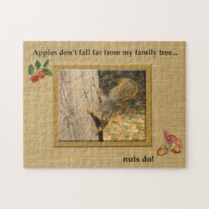 Écureuil de la famille Nutty Jigsaw Puzzle
