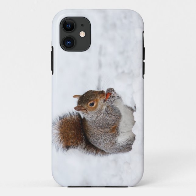 Écureuil en hiver iPhone 5 Coque (Dos)