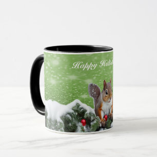 Écureuil Noël Fêtes Mug