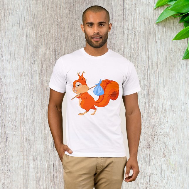 Écureuil quittant la maison Hommes T-shirt (Créateur téléchargé)