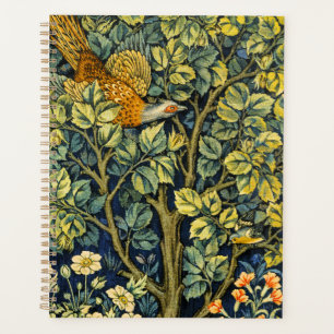 Écureuil Vintage de Morris et Motif de fleurs