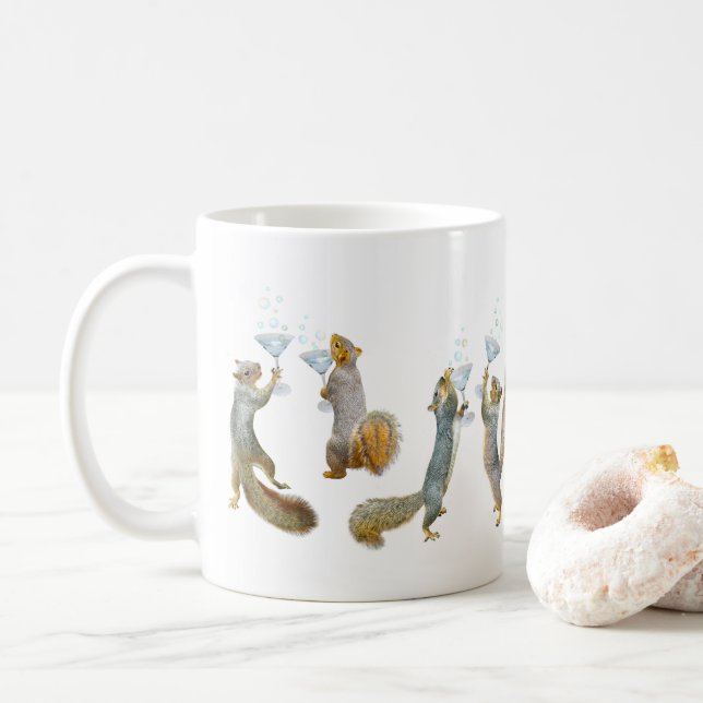 Écureuils avec Cocktails Mug (Avec donut)