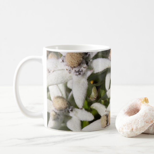 Edelweiss Flower Mug (Avec donut)