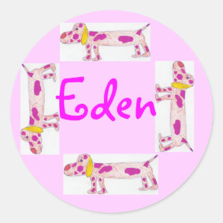 Éden nom autocollant