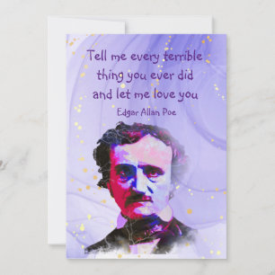 Edgar Allan Poe Auteur Écrivain Poète Love Citatio