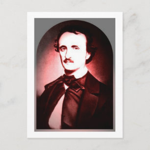 Edgar Allan Poe carte postale une