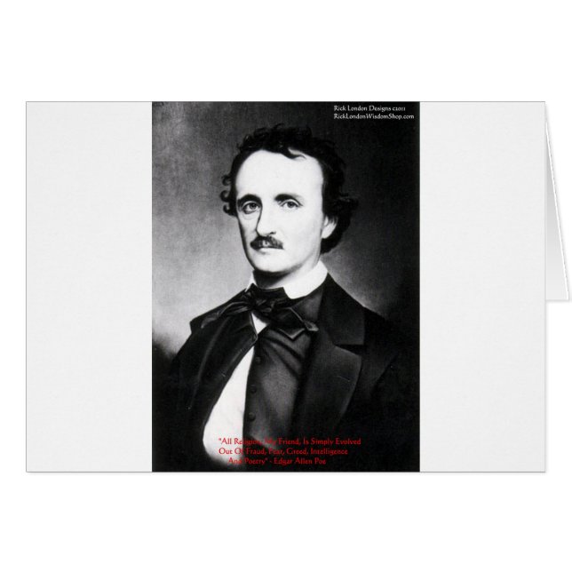 Edgar Allan Poe "La religion est" Citation de sage (Devant horizontal)