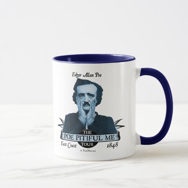 Edgar Allan "Poe pitoyable je" tasse de visite (Droite)