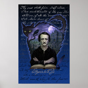 Edgar Allan Poe Poe Gothique Corbeau Poster Art