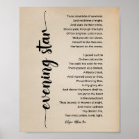 Edgar Allan Poe Poster vintage
