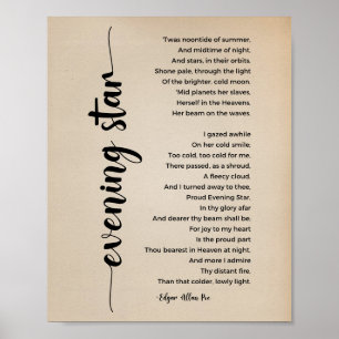 Edgar Allan Poe Poster vintage