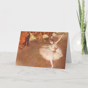 Edgar Degas la carte de voeux d'étoile