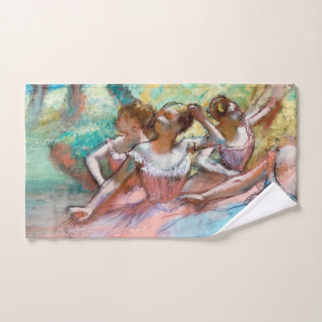 Edgar Degas - Quatre Ballerinas sur scène (Serviette à main)