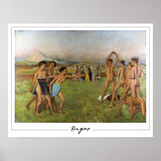Edgar Degas Zedign affiche d'art #139 (Devant)