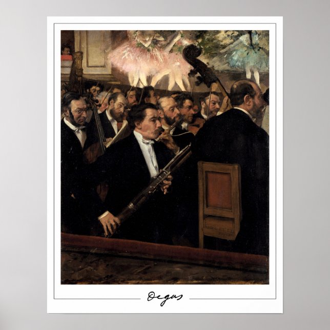 Edgar Degas Zedign Art Affiche #12 (Devant)