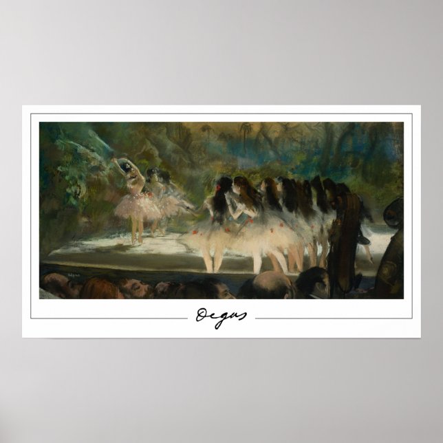 Edgar Degas Zedign Art Poster #21-2 (Devant)
