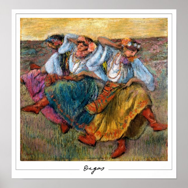 Edgar Degas Zedign Art Poster #6-2 (Devant)