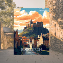 Édimbourg, Écosse Carte postale - Château d'Édimbo
