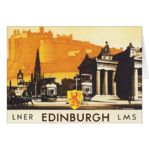 Edimbourg via LNER Rail Poster
