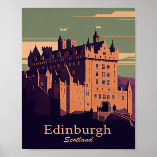 Edinburgh Minimalist Vintage Poster Art