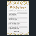 Editable Birthday trivia Jeu de fête d'anniversair<br><div class="desc">Achetez ce jeu éditable et profitez de la haute qualité Anniversaire trivia Comment connaissez-vous bien la carte garçon Anniversaire pour votre événement! C'est un modèle de jeu,  Vous pouvez changer les questions comme vous le souhaitez! Confetti d'or.</div>