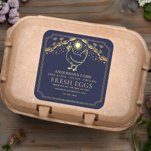 Editable Blue Witchy Tarot OEufs Famille Étiquette