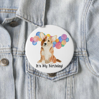 Editable "C'est mon anniversaire !" Badge