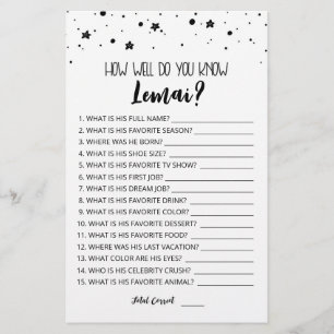 Editable Comme vous connaissez bien le garçon d'an