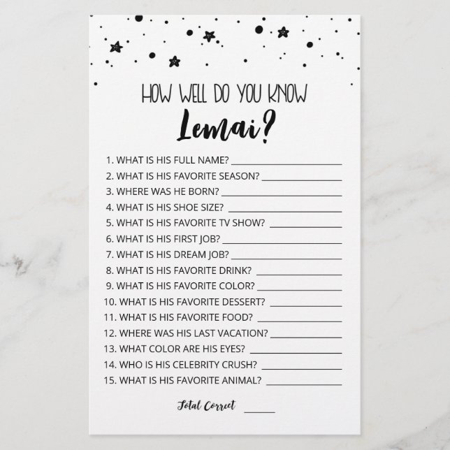 Editable Comme vous connaissez bien le garçon d'an (Devant)