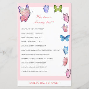 Editable Qui Connaît Maman Meilleur Baby shower Je