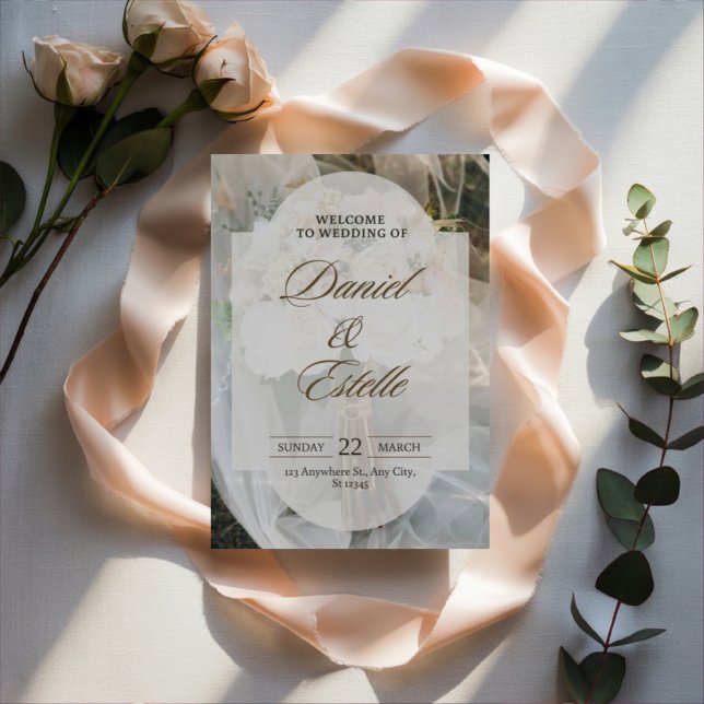 Editable simple wedding invitation (Créateur téléchargé)