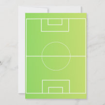 Editable soccer themed birthday invitation