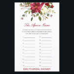 Editable The Apron Game Bridal Shower Game<br><div class="desc">Editable The Apron Game Bridal Shower Game PRINTED christmas bridal shower,  winter bridal shower,  christmas wedding shower,  christmas games, </div>