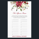 Editable The Apron Game Bridal Shower Game<br><div class="desc">Editable The Apron Game Bridal Shower Game PRINTED christmas bridal shower,  winter bridal shower,  christmas wedding shower,  christmas games, </div>