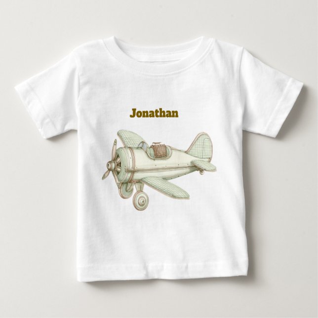 Editable Vintage Neutral Baby T-Shirt  (Devant)