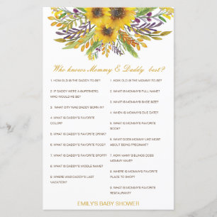 Editable Who Knows Maman et papa Best