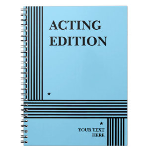 Édition intérimaire Jouer Script Carnet stylisé