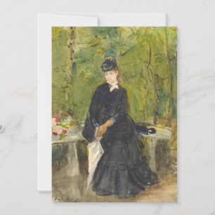 Edma assis dans un parc   Berthe Morisot